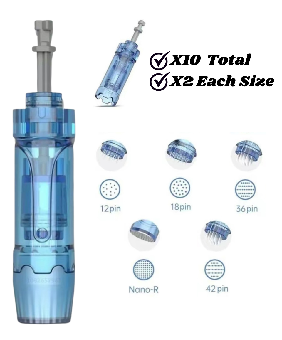 Microneedling pen M8S cartridge set by Genetic Brilliance Labs
